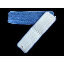 Moppe microfiber 40 cm med velcro blå fugt-tør-våd