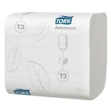 Toiletpapir Tork Advanced T3 i ark 2 lag 11x9.5 cm. 242 ark