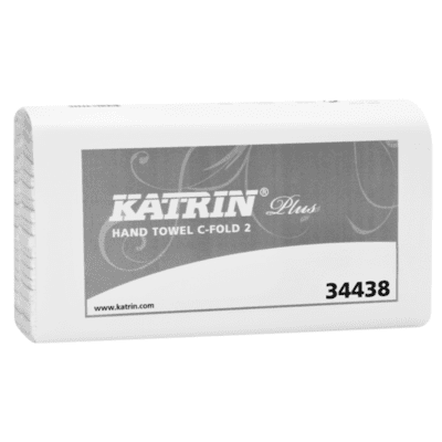 Katrin Plus Håndklædeark 24 x 100 stk. 33X24cm, C-fold Hvid
