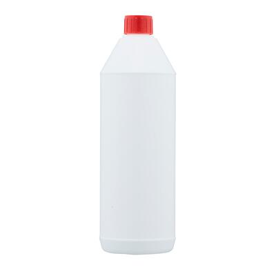 Flaske med låg 1 liter hvid 28 mm