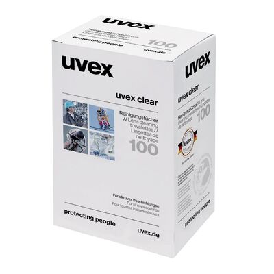 UVEX LENS CLEANING TOWELETTES