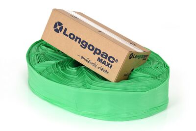 Longopac mini grøn posekassette bionedbrydelig 40 meter