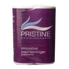 Toiletpapir Pristine Extra Soft 2 lag nyfiber 160 gram 48 meter 417 ark 10x6 rl.