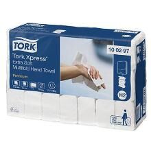 Håndklædeark Tork Xpress prem H2 ekstra soft multifold 2 l hvid 21.2x34x8.5 cm
