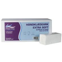 Håndklædeark Pristine Extra soft C fold 2 lag nyfiber 23x32x8 cm